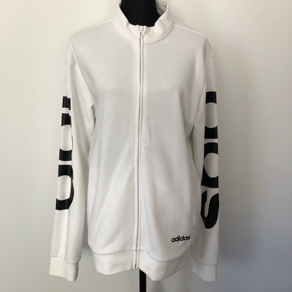 adidas Other - Adidas White Brand TT Full Zip Active Track Jacket